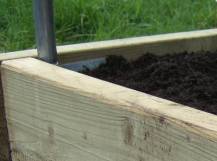 Raised Bed timber with rounded corners